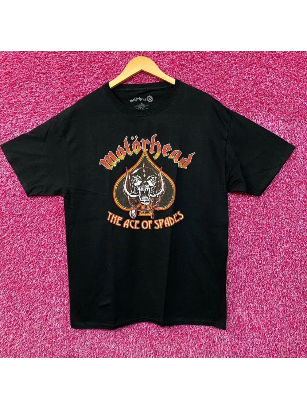Motorhead Ace of Spades Snaggletooth Logo Graphic T-Shirt Large